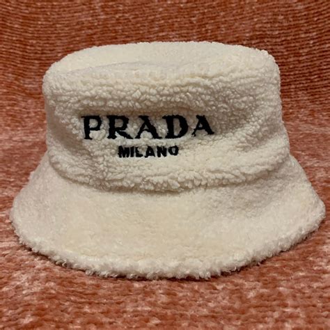 prada bag and hat|used prada bucket hat.